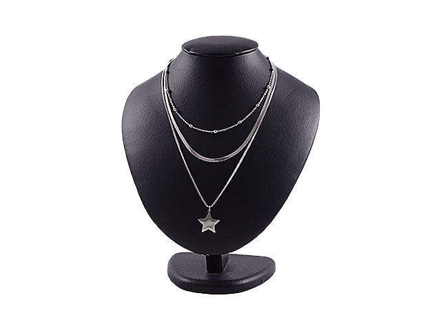 Collana 3fili piattina e stella