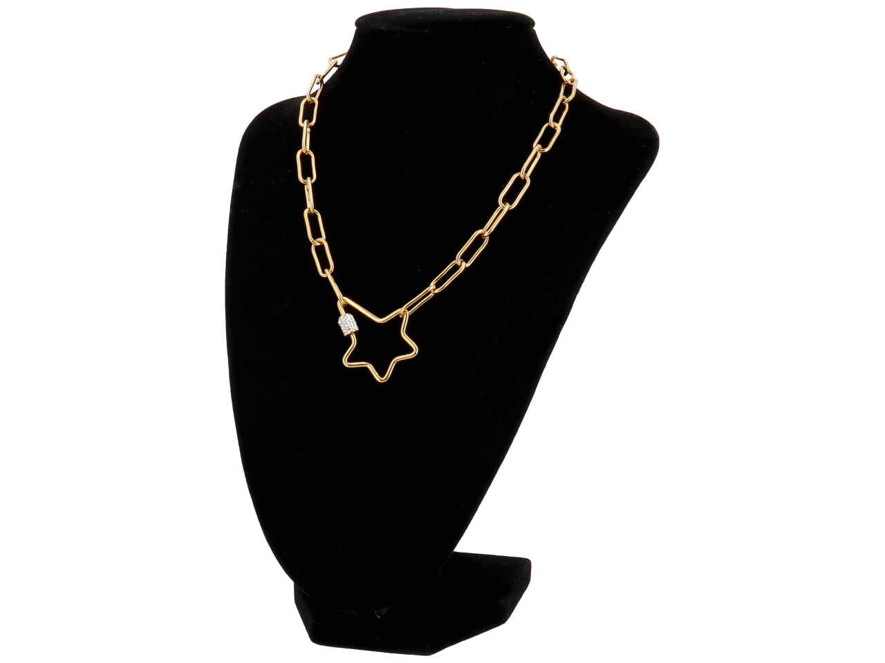 Collana acc.stella forato c/strass