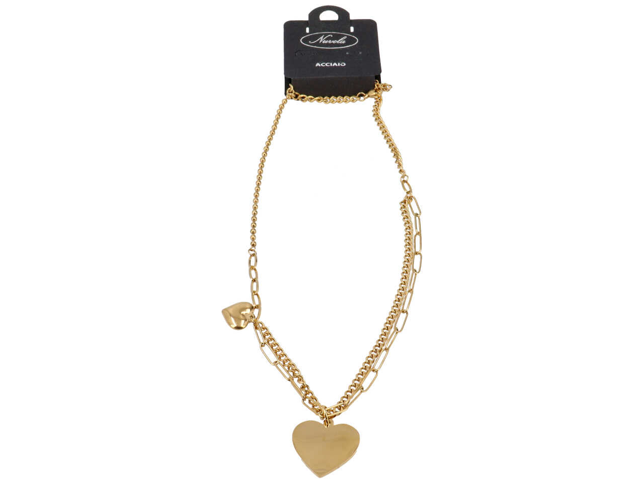 Collana catena cuore oro
