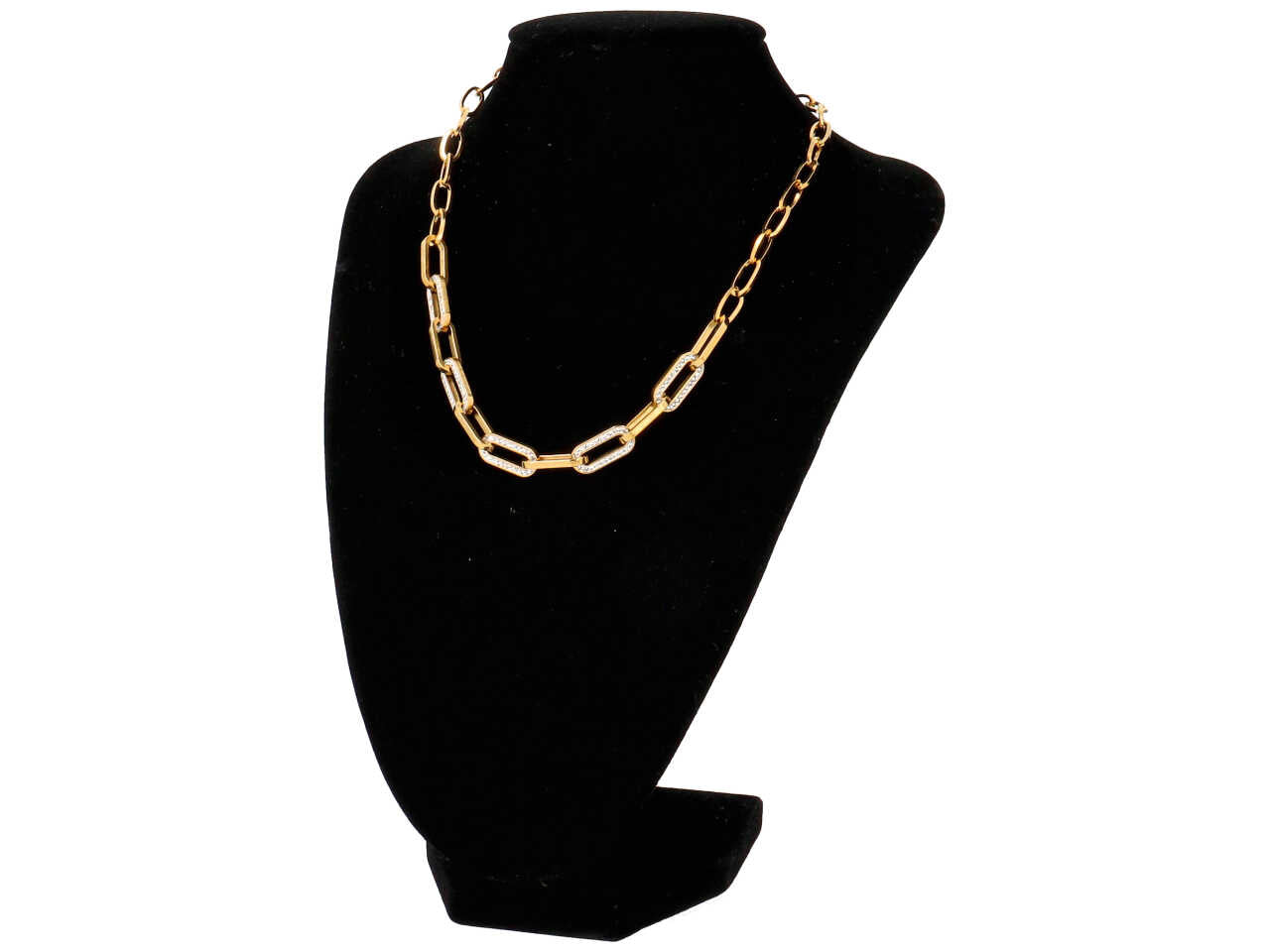 Collana catena c/strass