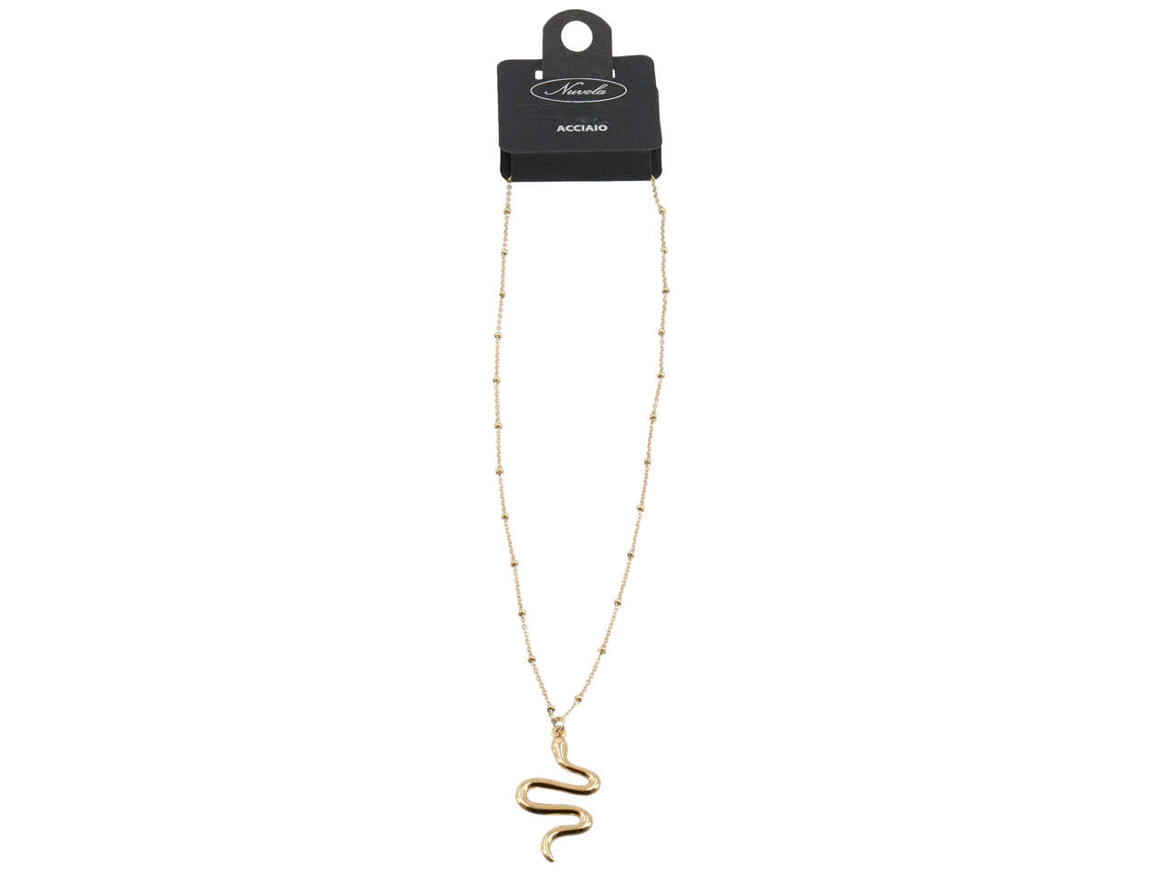 Collana serpente spire oro lucido