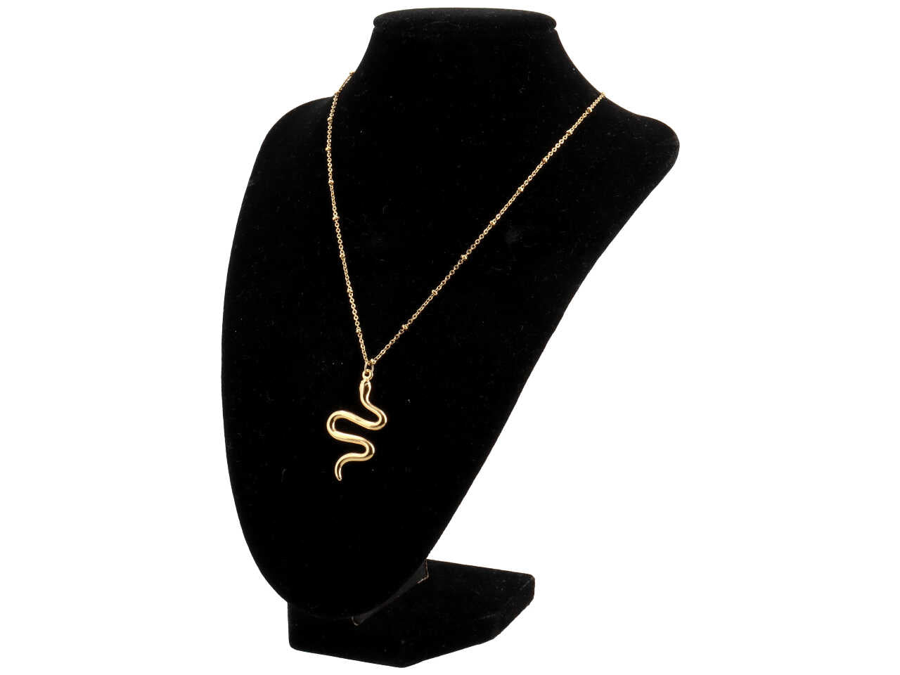 Collana serpente spire oro lucido