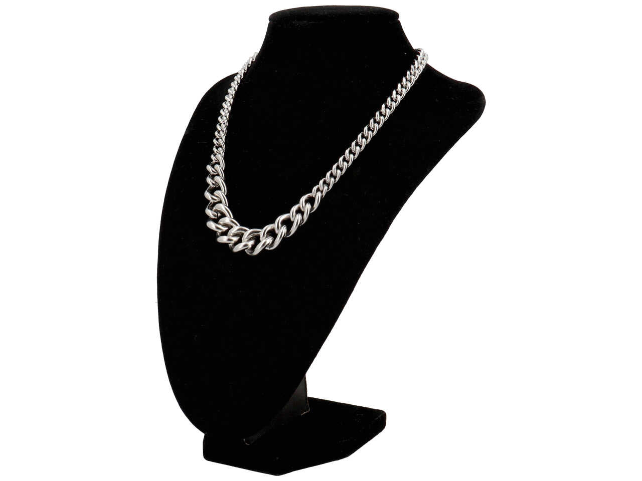 Collana catena groumette con anelli grandi