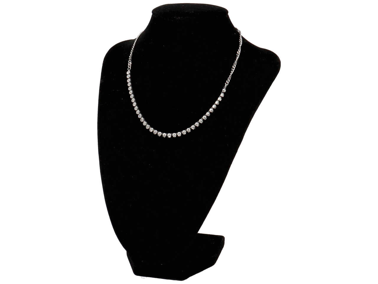 Collana zirconi con bordo