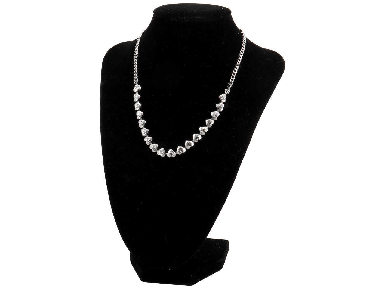 Collana groumette e cuori con rivoli bordati