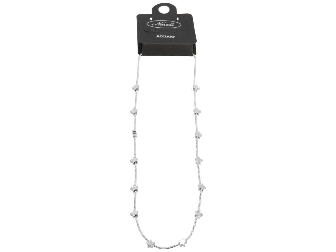 Collana coda di topo con stelle altern