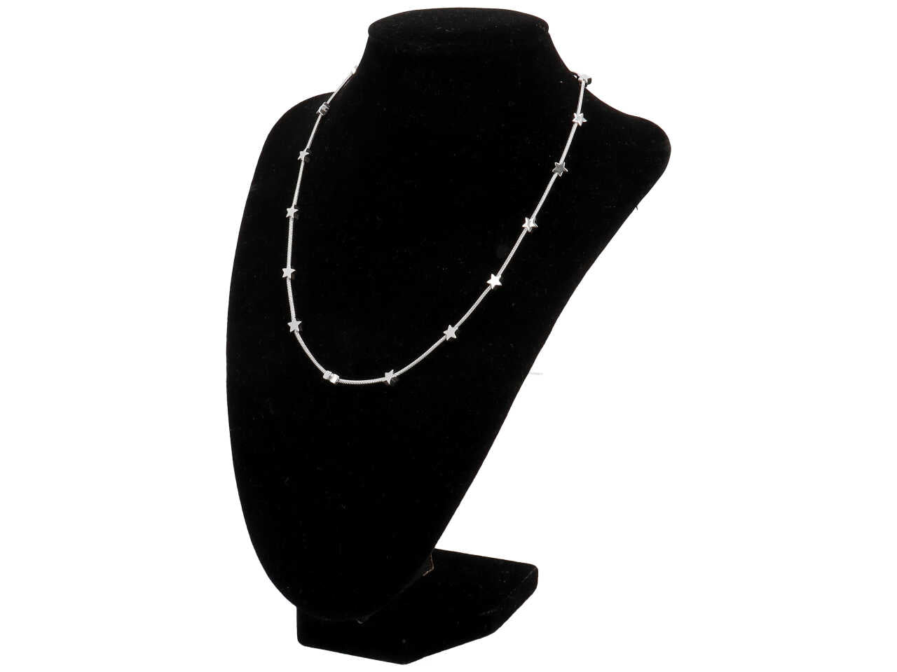 Collana coda di topo con stelle altern