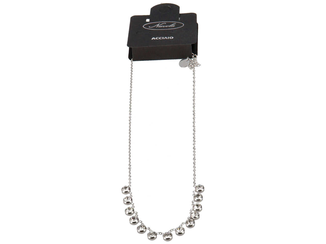 Collana con zirconi incastonati