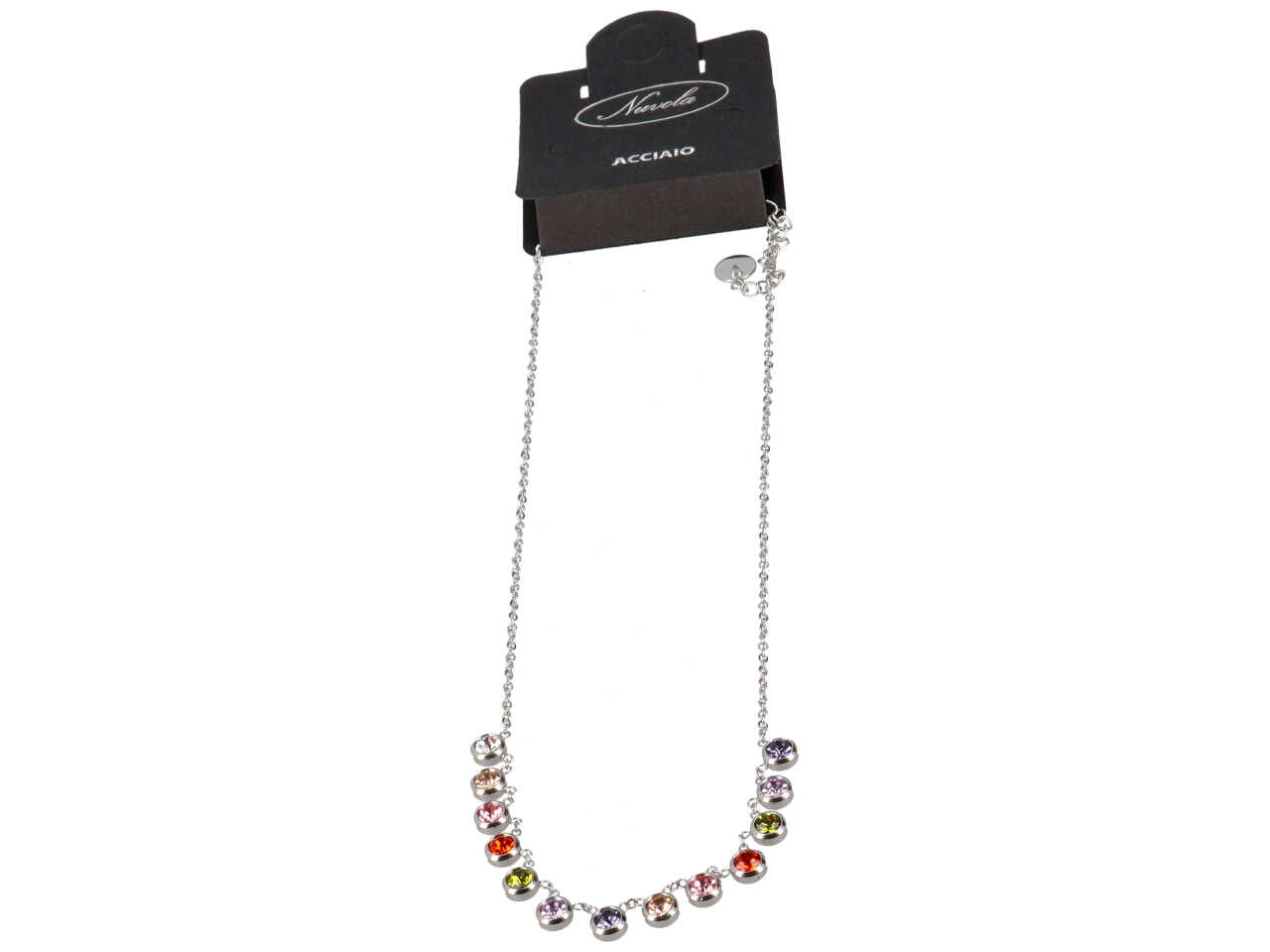 Collana con zirconi incastonati