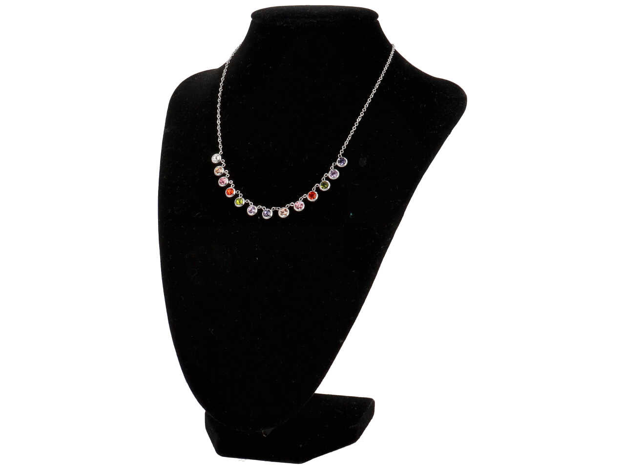 Collana con zirconi incastonati