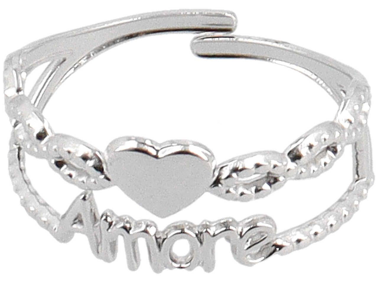 anello acciaio 2f amore