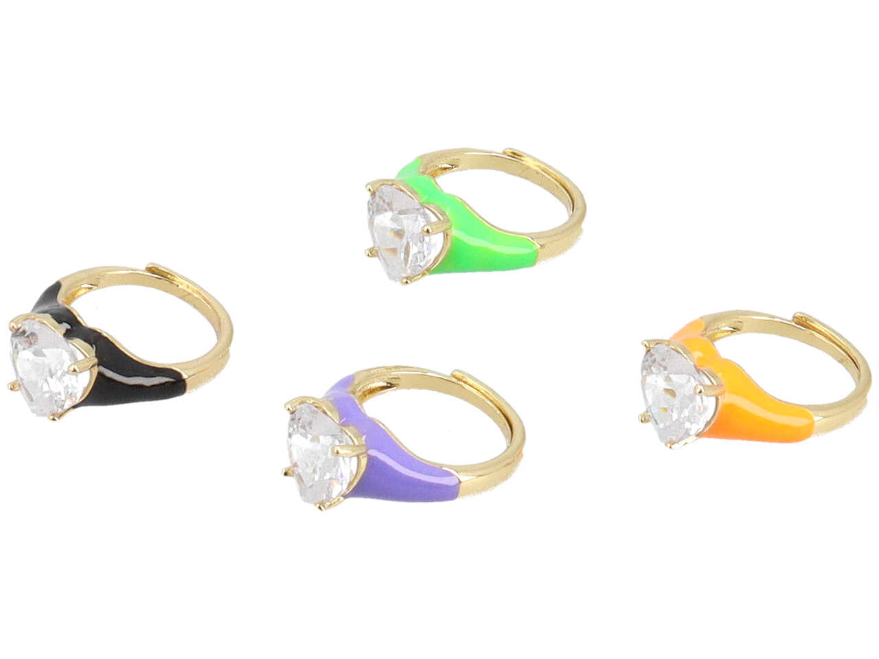 Anello colorato con cuore
