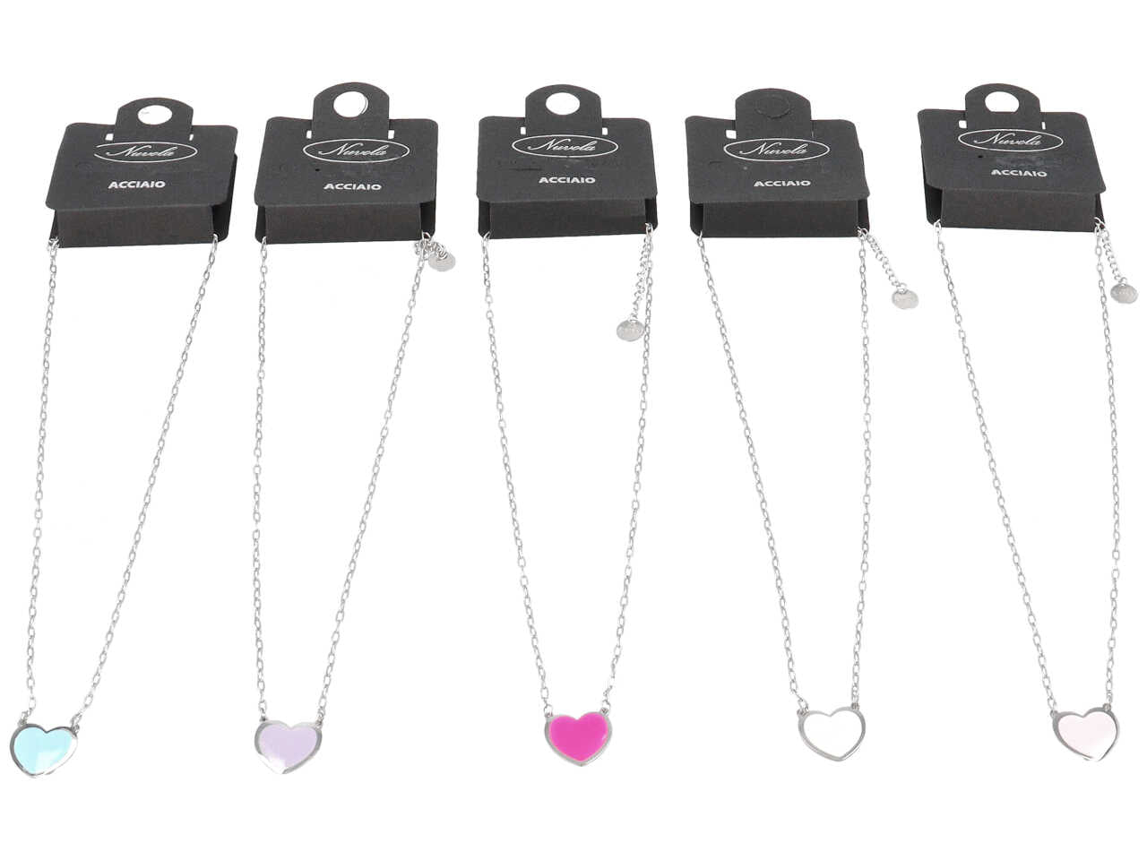 Collana con cuore smaltato