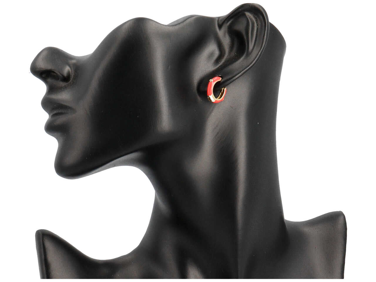 Orecchini 10mm colorati c/zircone