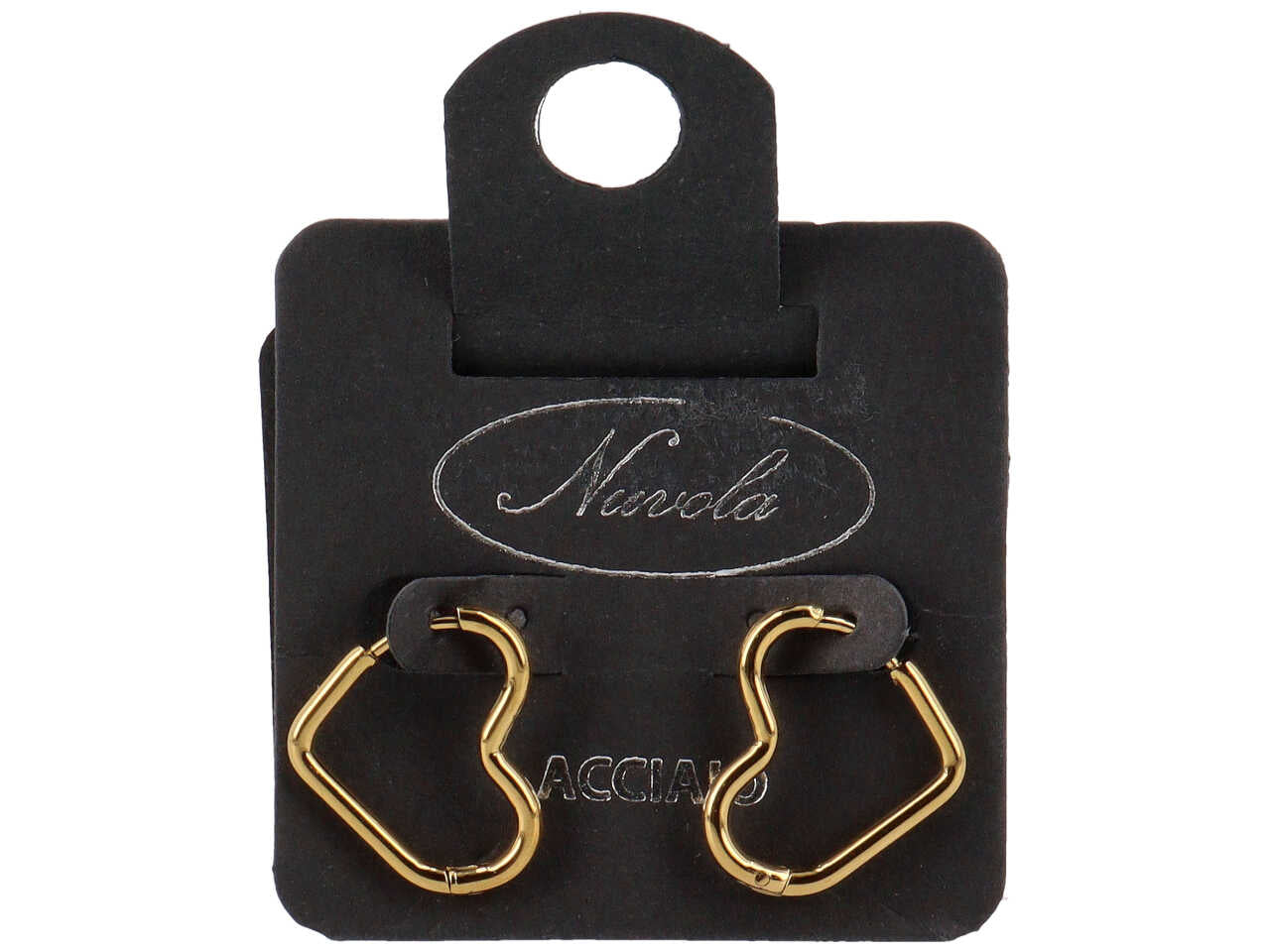 Orecchini oro a forma di cuore 20mm