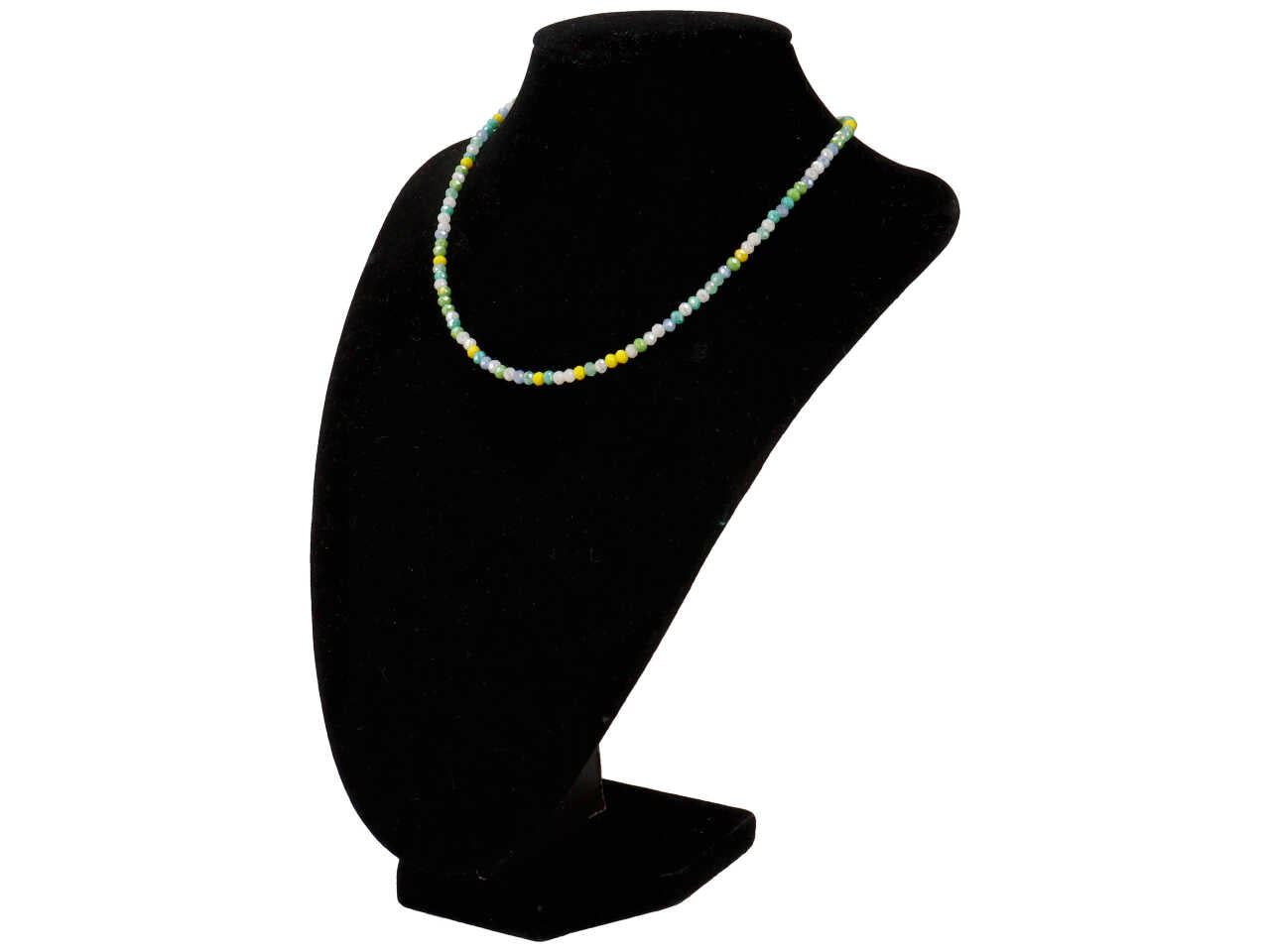 Collana girocollo con cristalli in colori assortiti