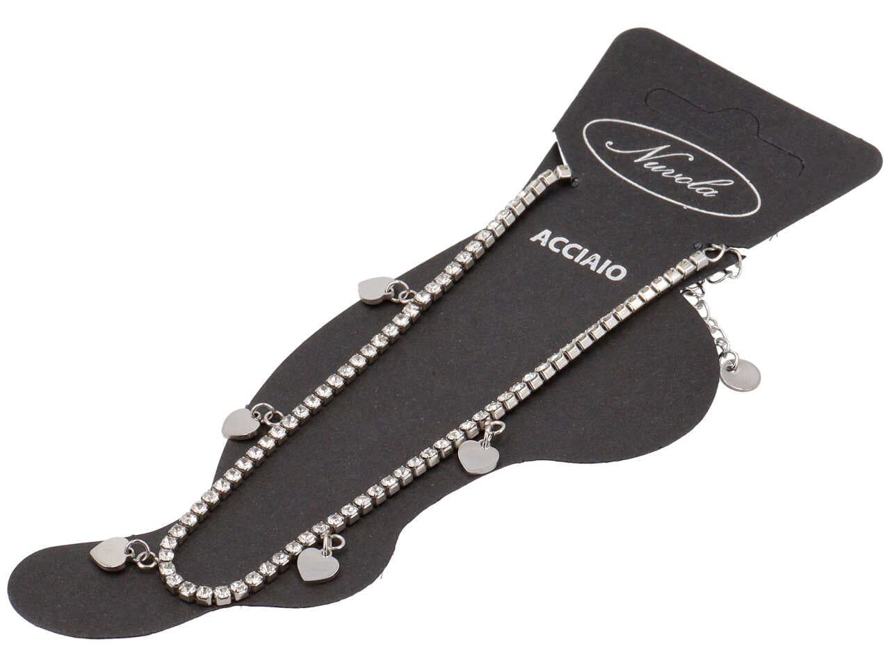 Cavigliera tennis con cuori