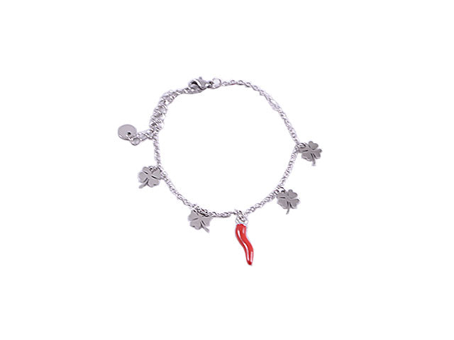 Bracciale charme quadr.e corno