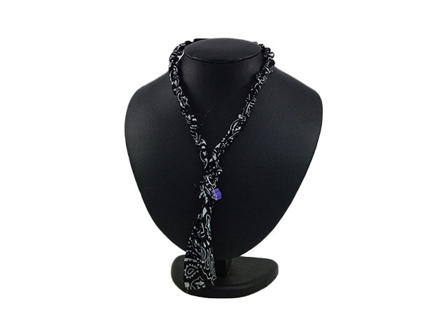 Collana stoffa e fiore